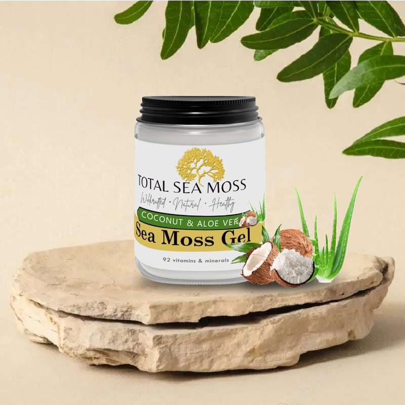 Fruit Infused Coconut and Aloevera Sea Moss Gel - Wildcrafted Sea moss